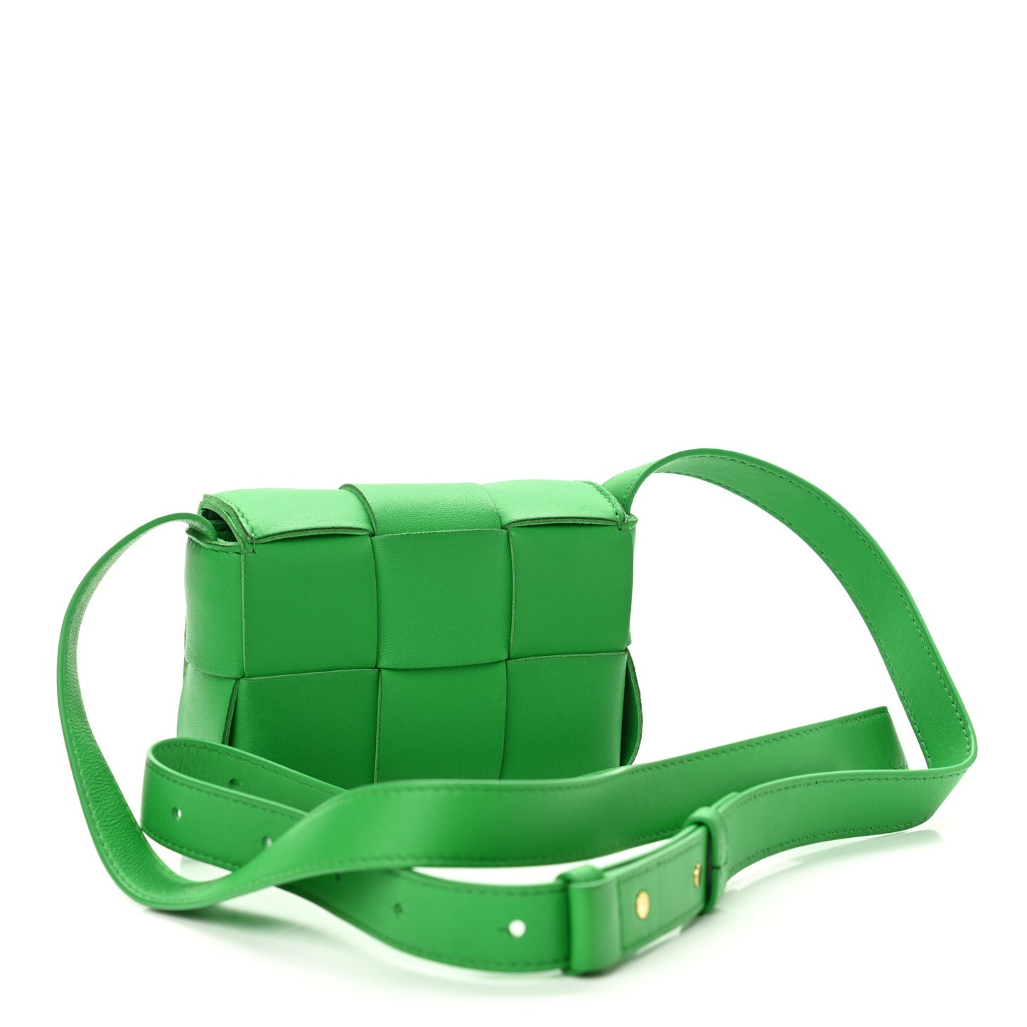 Lambskin Maxi Intrecciato Extra Mini Cassette Crossbody Bag Parakeet