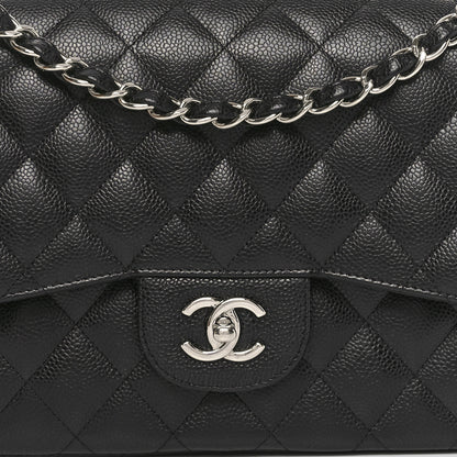 Chanel Caviar Quilted Jumbo Double Flap Black 8 of 11