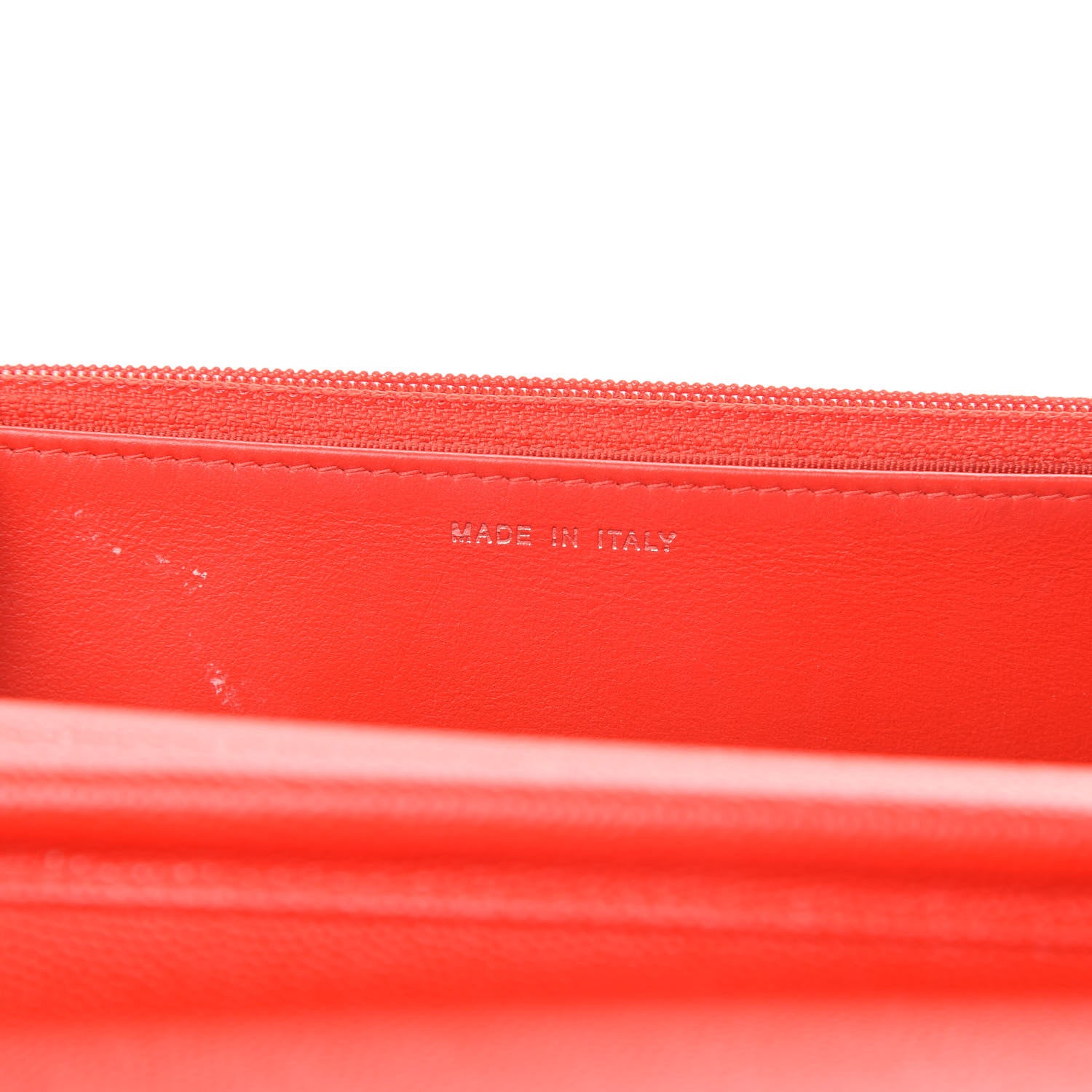 Chanel Caviar Chevron Quilted Wallet On Chain WOC Red 7 of 14