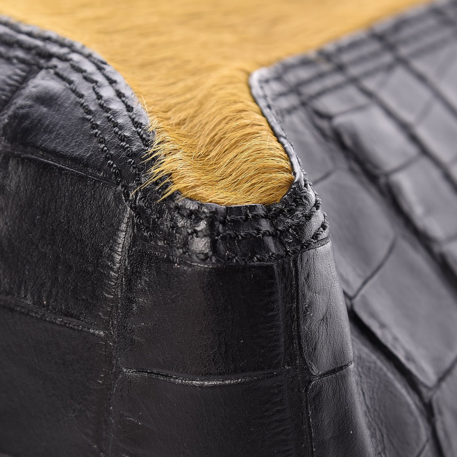 3.1 Phillip Lim 3.1 Calf Hair Calfskin Crocodile Embossed Medium Pashli Satchel Antique Grey Olive 21 of 22