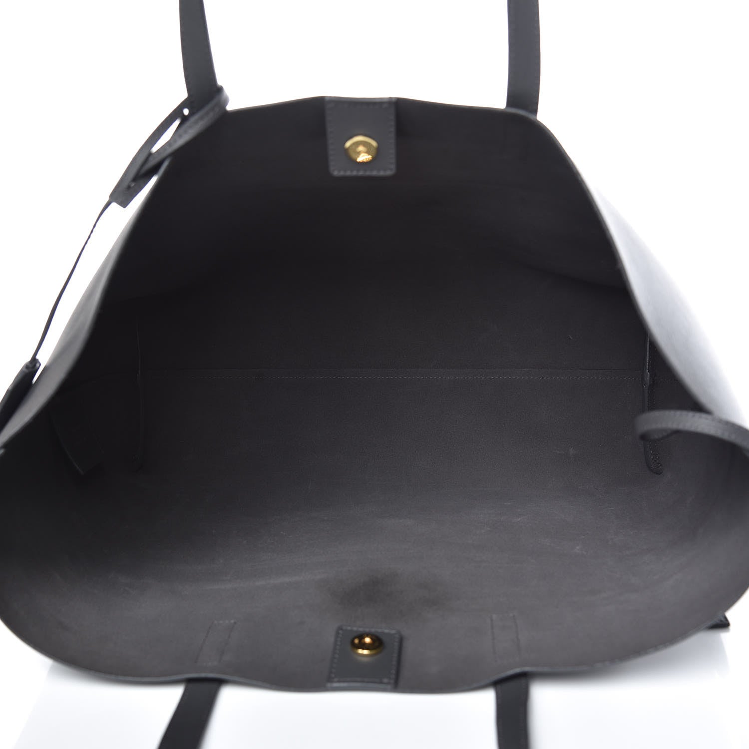 Saint Laurent Calfskin Large Shopping Tote Dark Grey 6 of 11