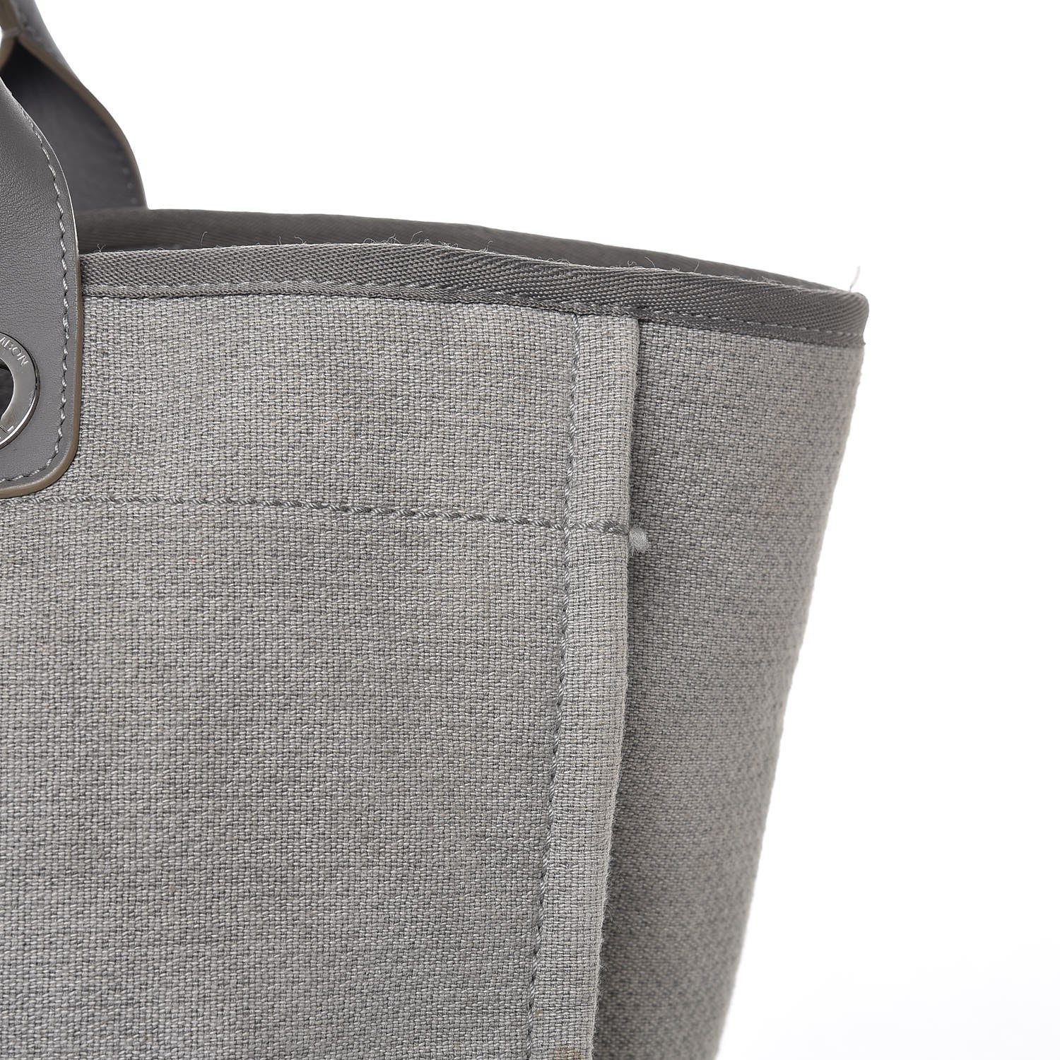 Chanel Canvas Large Deauville Tote Grey 16 of 18