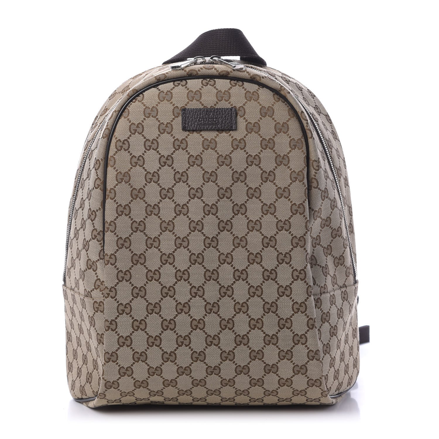 Gucci GG Monogram Travel Backpack Dark Brown 1 of 10