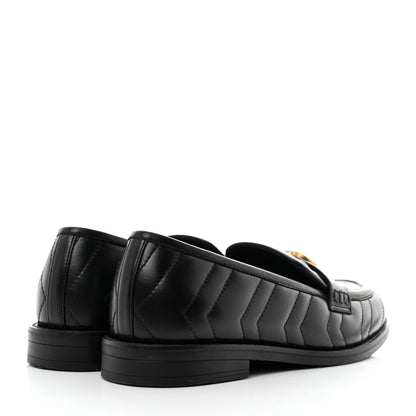 Gucci Nappa Matelasse Double G Marmont Loafers 38 Black 4 of 9