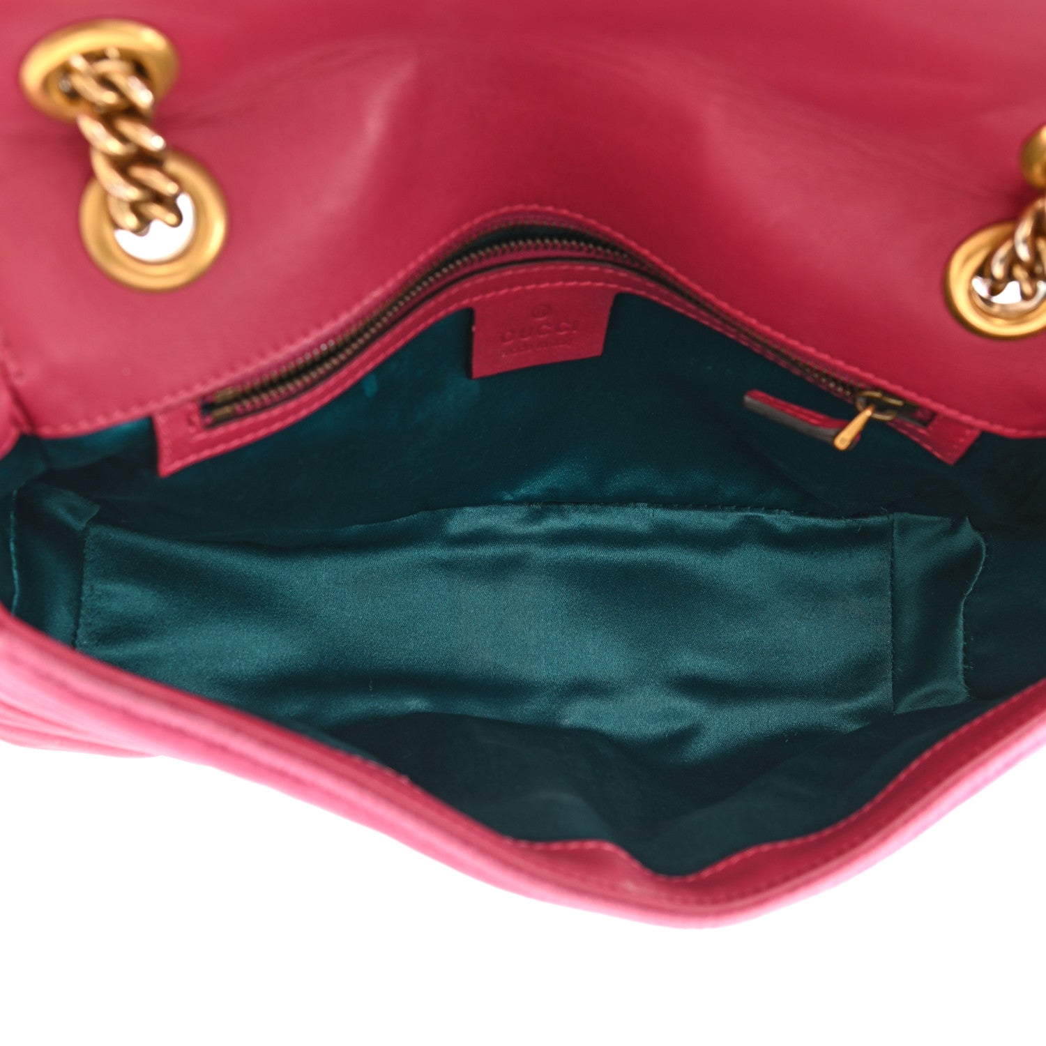 Gucci Velvet Matelasse Small GG Marmont Shoulder Bag Light Raspberry Rose 5 of 11
