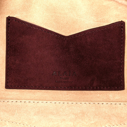 Alaia Suede Goatskin Teckel Clutch Rouge Grenat 7 of 11