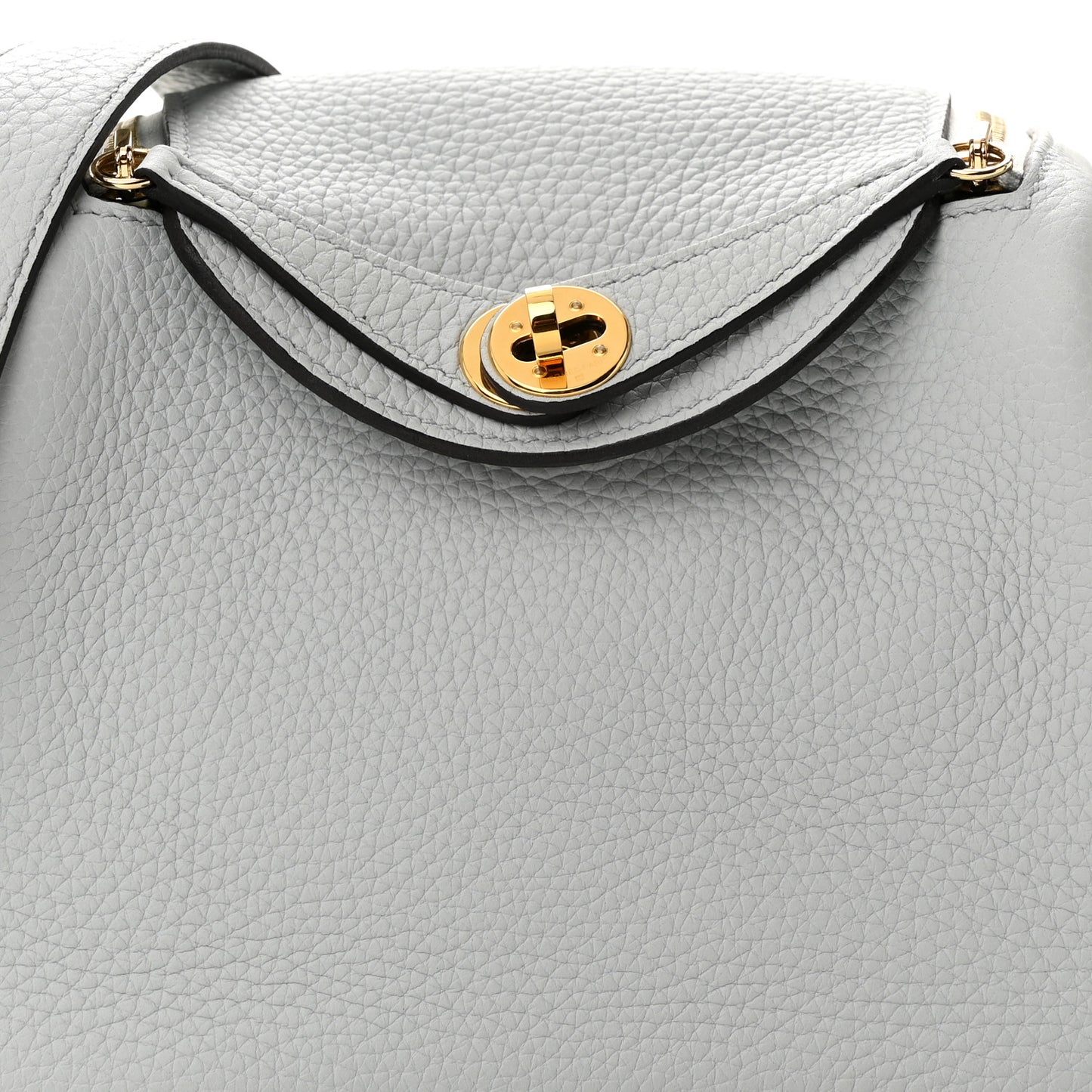 Taurillon Clemence Mini Lindy 20 Bleu Pale
