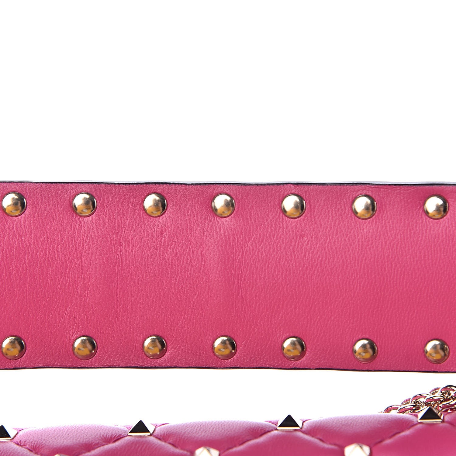 Valentino Garavani Nappa Medium Rockstud Spike Shoulder Bag Pink Orchid 10 of 12