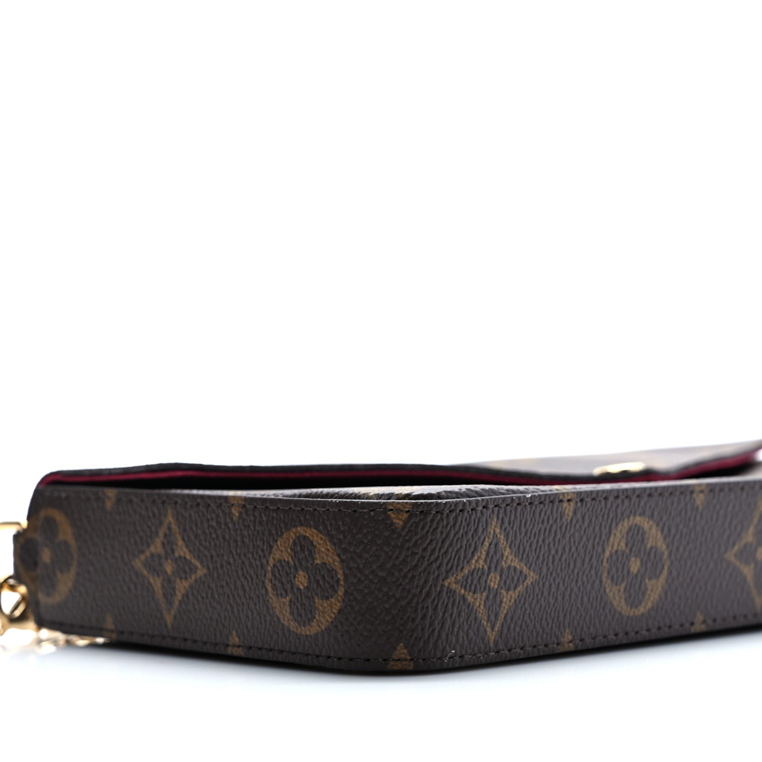 Louis Vuitton Monogram Pochette Felicie Chain Wallet Fuchsia 8 of 10