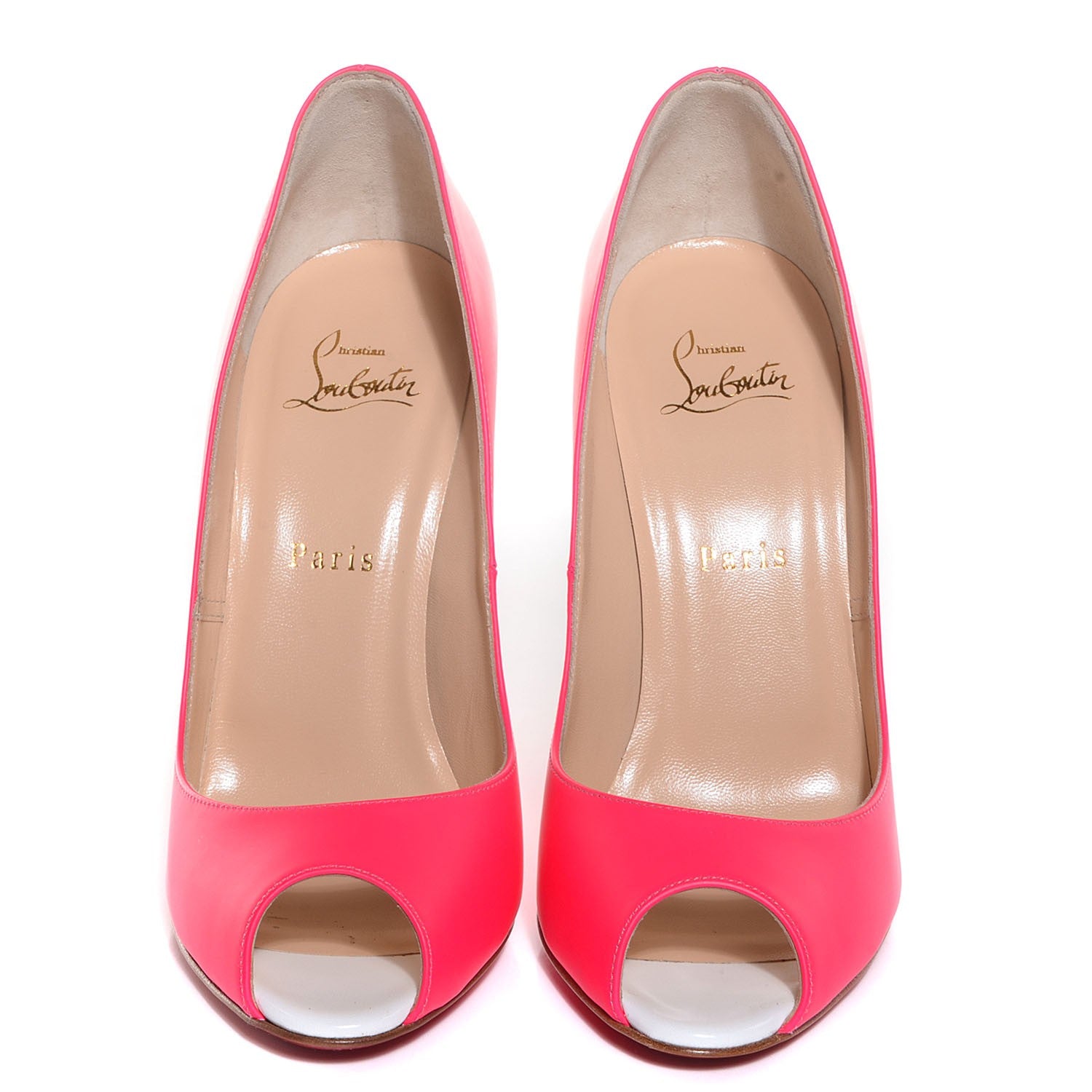 Christian Louboutin Jazz Calf Youpi 120 Pumps 39.5 Fuchsia White 2 of 7