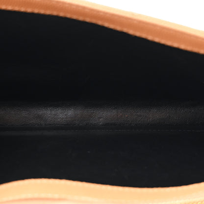 Saint Laurent Grain De Poudre Matelasse Chevron Monogram Chain Wallet Dune 4 of 11