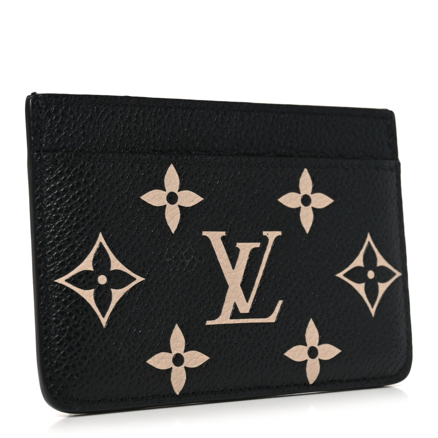 Empreinte Monogram Giant Card Holder Black Beige