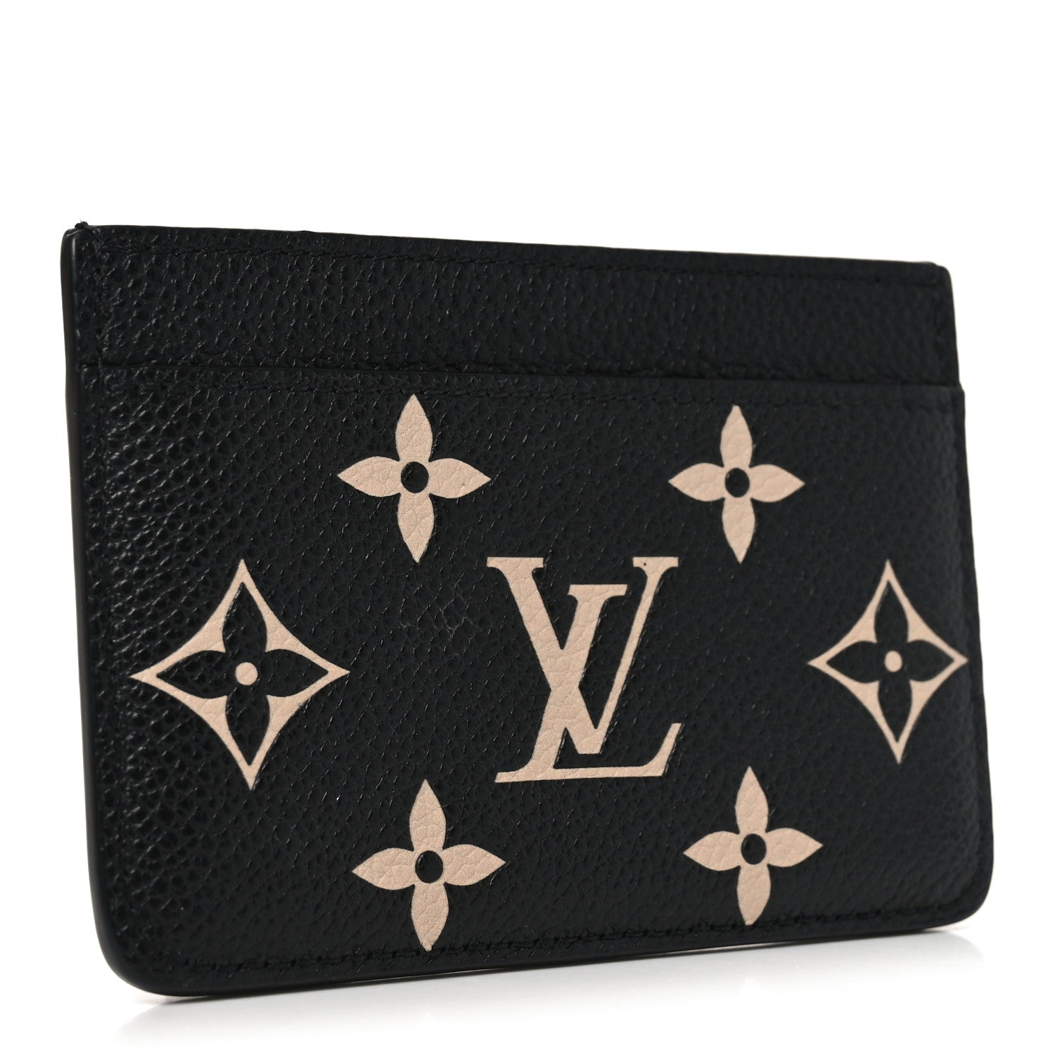 Louis Vuitton Empreinte Monogram Giant Card Holder Black Beige 3 of 6