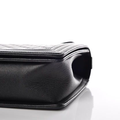 Chanel Caviar Quilted New Medium Boy Flap So Black 5 of 16