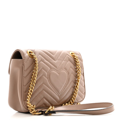 Gucci Calfskin Matelasse Small GG Marmont Shoulder Bag Porcelain Rose 3 of 10
