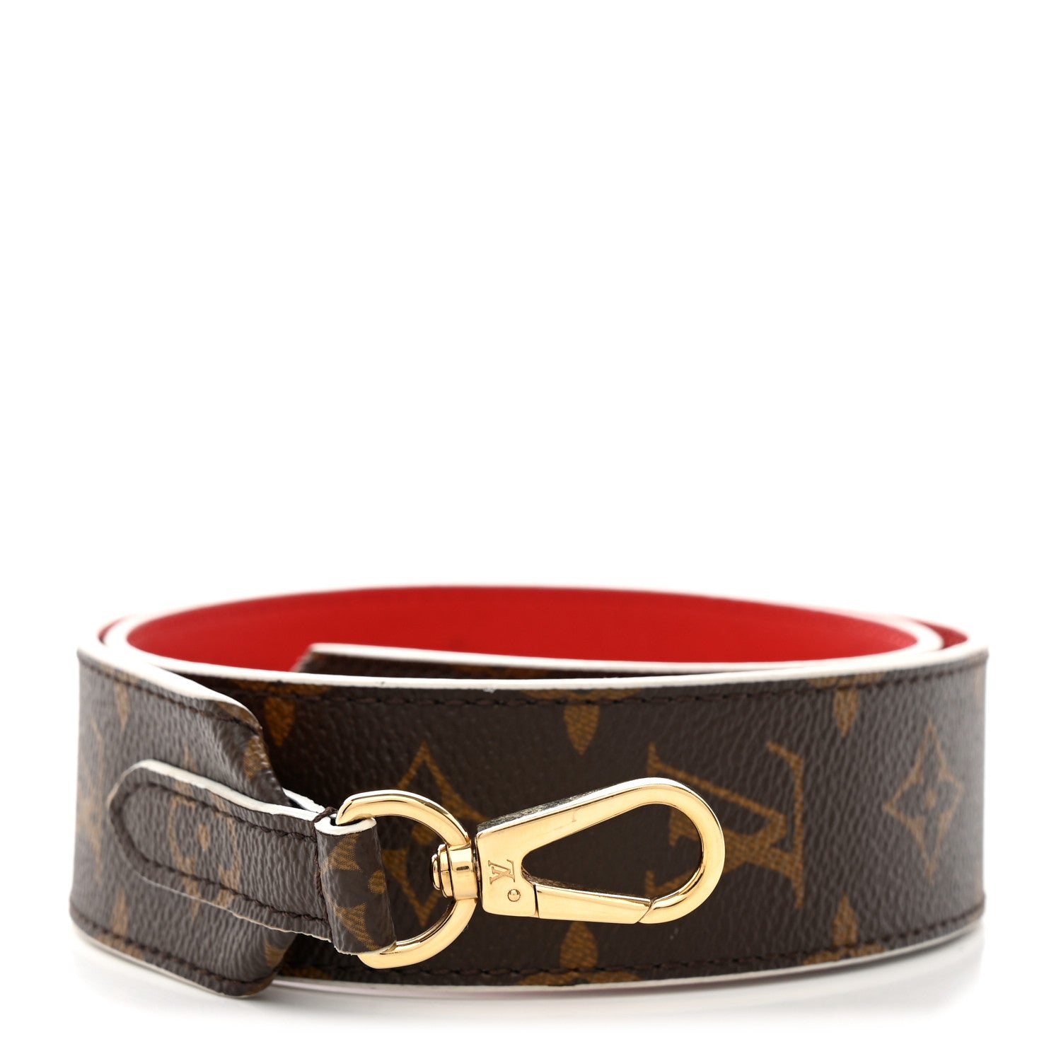 Louis Vuitton Monogram Bandouliere Shoulder Strap Red 1 of 5