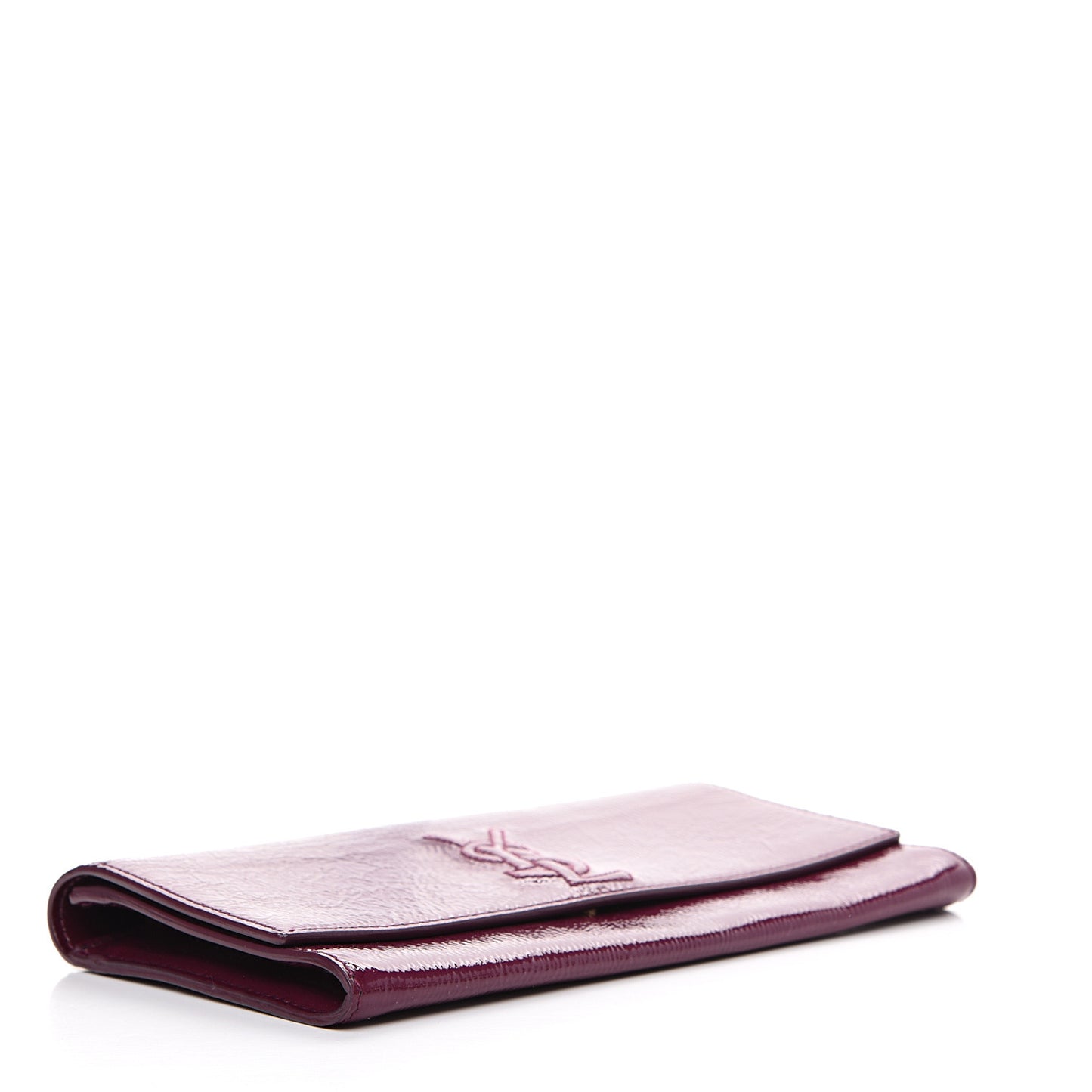 Textured Patent Calfskin Small Belle De Jour Clutch Purple