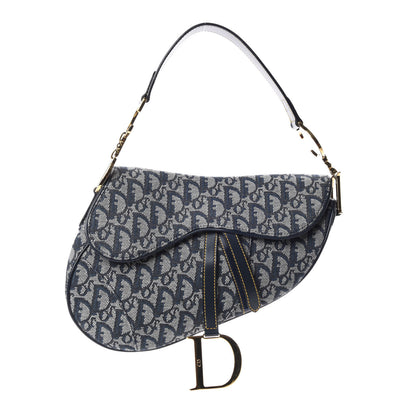 Christian Dior Monogram Saddle Bag Blue 1 of 7