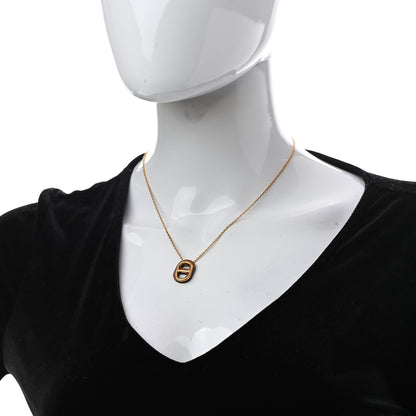 Hermes Swift O'Maillon Pendant Necklace Gold 2 of 8