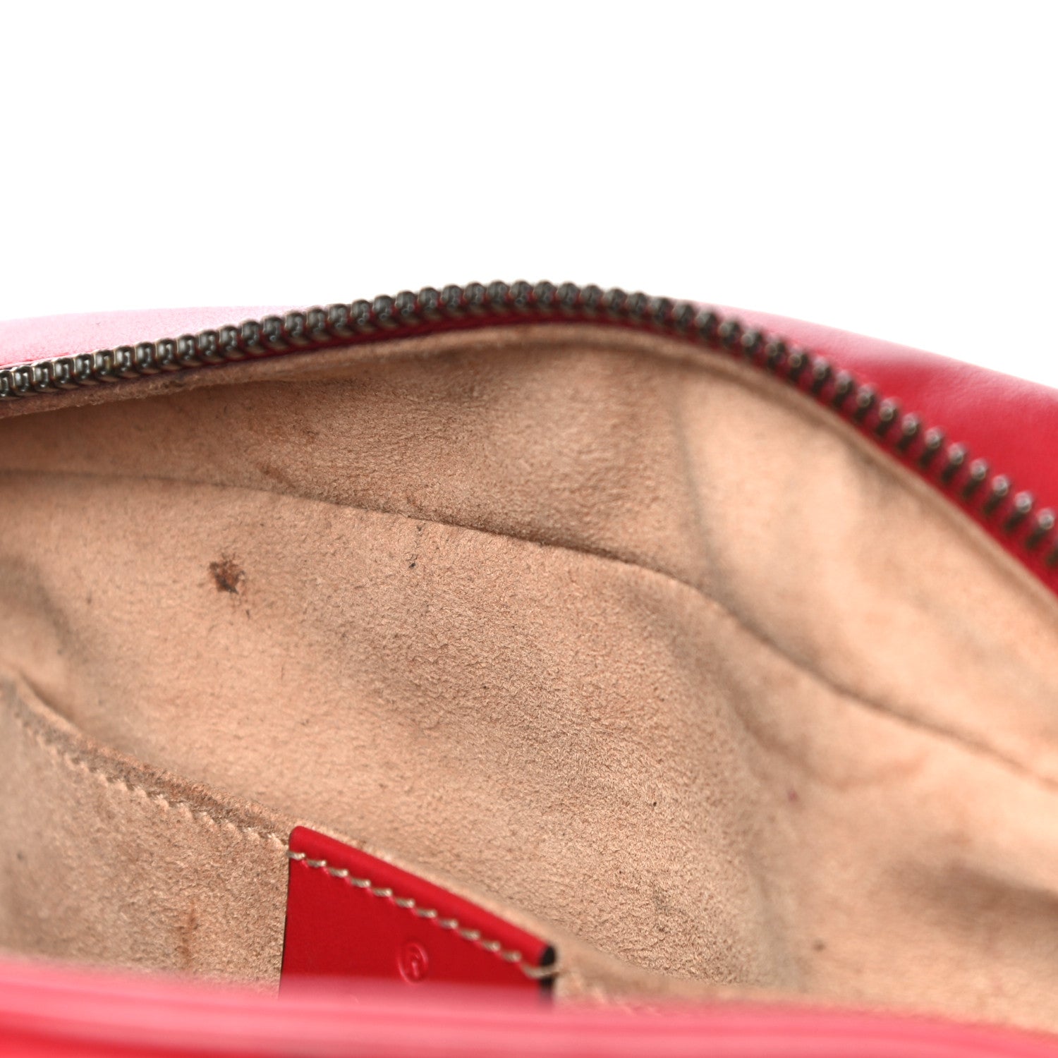 Gucci Calfskin Matelasse Small GG Marmont Chain Shoulder Bag Hibiscus Red 36 of 38