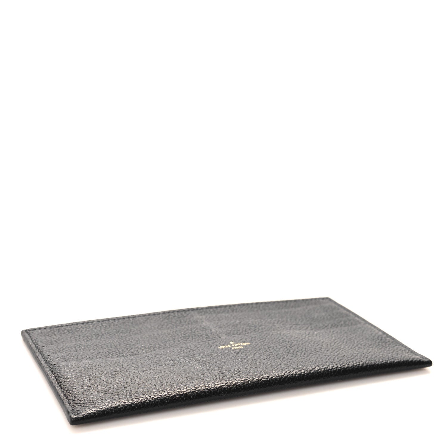 Louis Vuitton Calfskin Felicie Chain Wallet Card Holder Insert Black 4 of 6