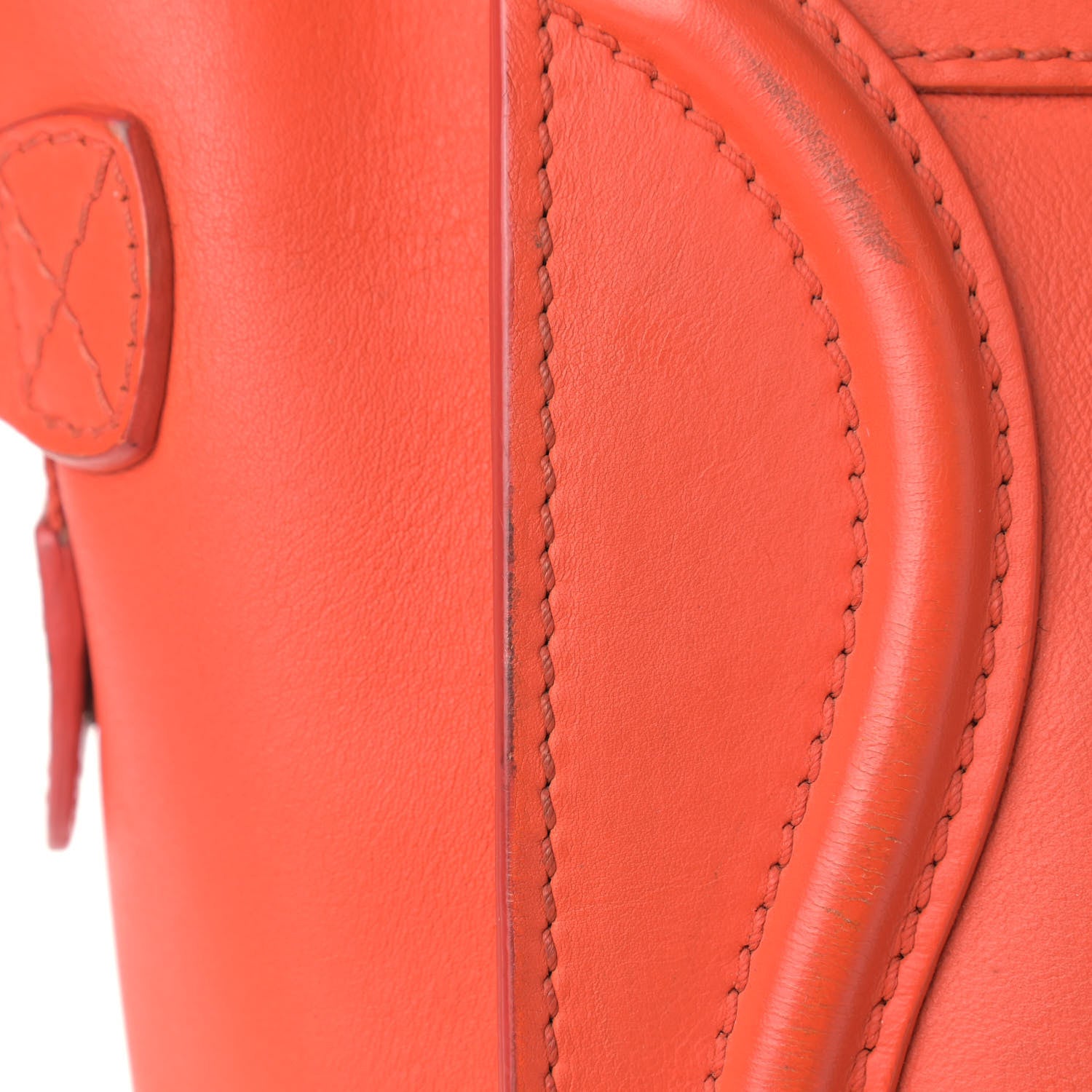 Celine Smooth Calfskin Micro Luggage Bright Orange 23 of 30