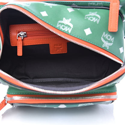 MCM Visetos Reflective Nylon Resnick Belt Bag Eden 5 of 11