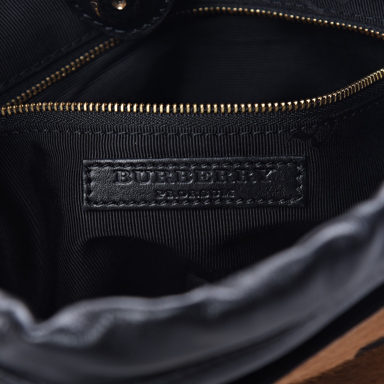 Burberry Calf Hair Heart Print Little Crush Dark Camel Black 6 of 11