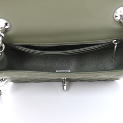 Chanel Lambskin Quilted Mini Rectangular Flap Green 4 of 9