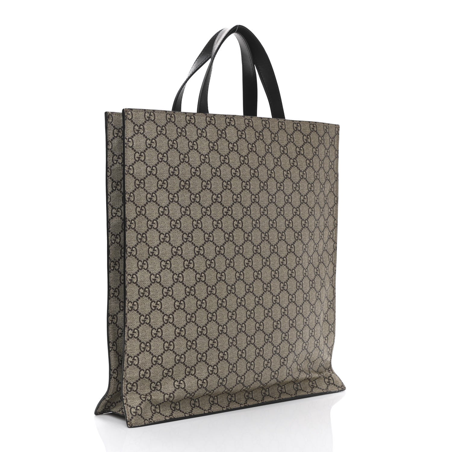 Gucci Soft GG Supreme Monogram Kingsnake Vertical Tote Black 3 of 11