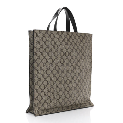 Gucci Soft GG Supreme Monogram Kingsnake Vertical Tote Black 3 of 11