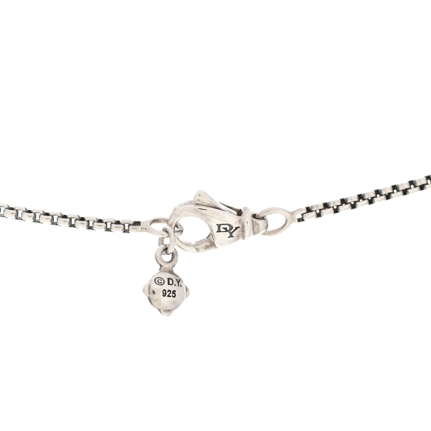 Sterling Silver White Topaz Diamond 12mm Noblesse Pendant Necklace