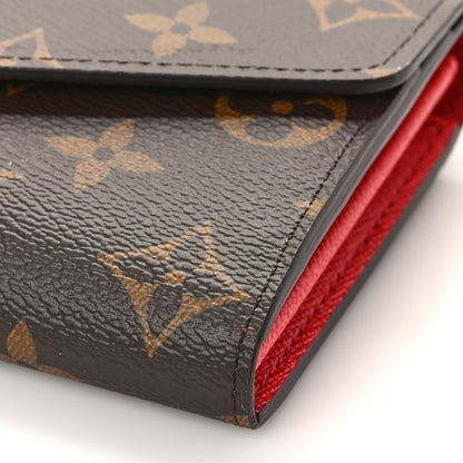 Louis Vuitton Monogram Sarah Wallet NM Coquelicot 8 of 9