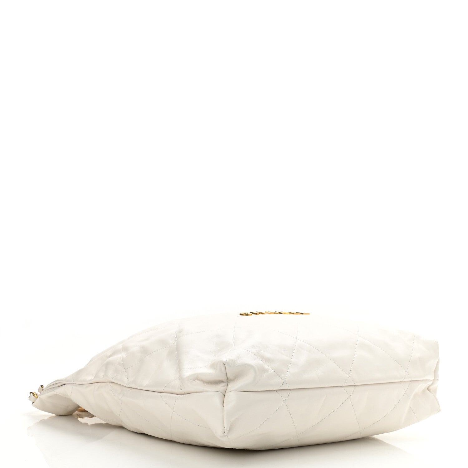 Chanel Shiny Calfskin Quilted Large Chanel 22 White 5 of 11