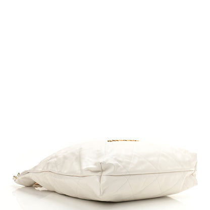 Chanel Shiny Calfskin Quilted Large Chanel 22 White 5 of 11