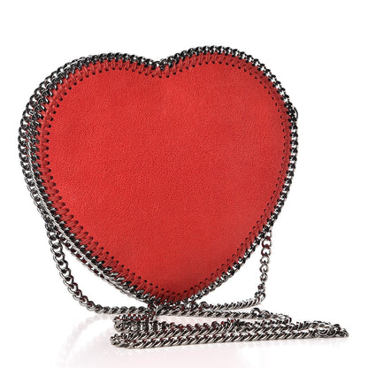Stella McCartney Shaggy Deer Falabella Heart Crossbody Bag Red 2 of 10