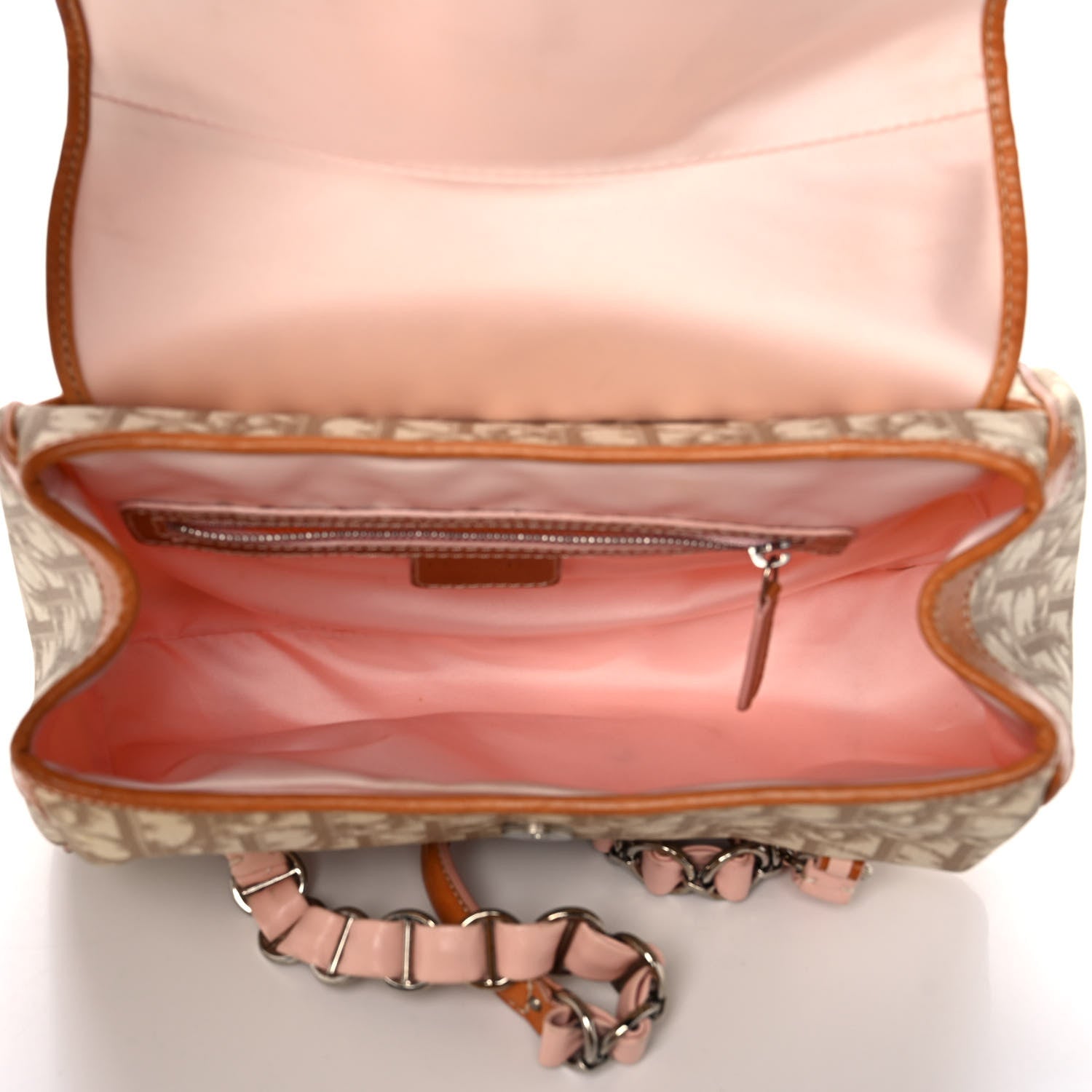 Christian Dior Monogram Romantique Trotter Bag Rose 5 of 16