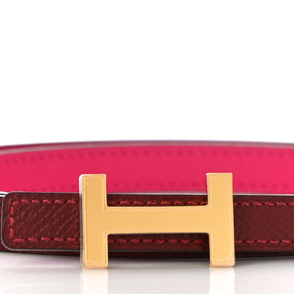 Hermes Swift Epsom 13mm Focus Belt 80 Rouge H Rose Mexico 3 of 8