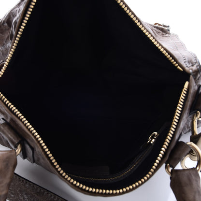 Givenchy Tumbled Sheepskin Medium Pandora Charcoal 6 of 8
