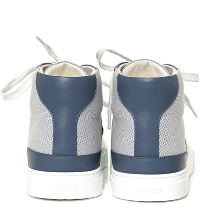 Hermes Canvas Calfskin Daydream Sneakers 36.5 Bleu Marine 4 of 13