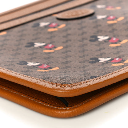 Gucci X DISNEY Mini Vintage GG Supreme Monogram Mickey Mouse Documents Holder Beige Vintage Sun Oil 8 of 9