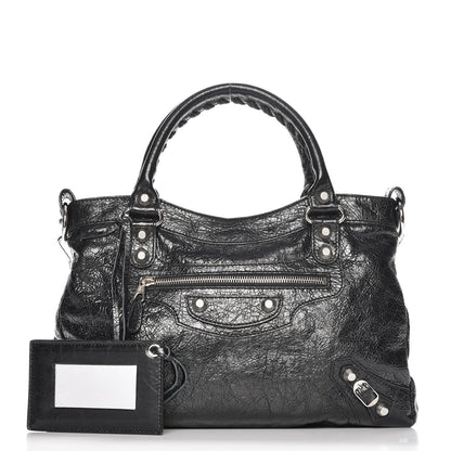 Balenciaga Agneau Giant 12 Silver Hardware Town Black 1 of 7