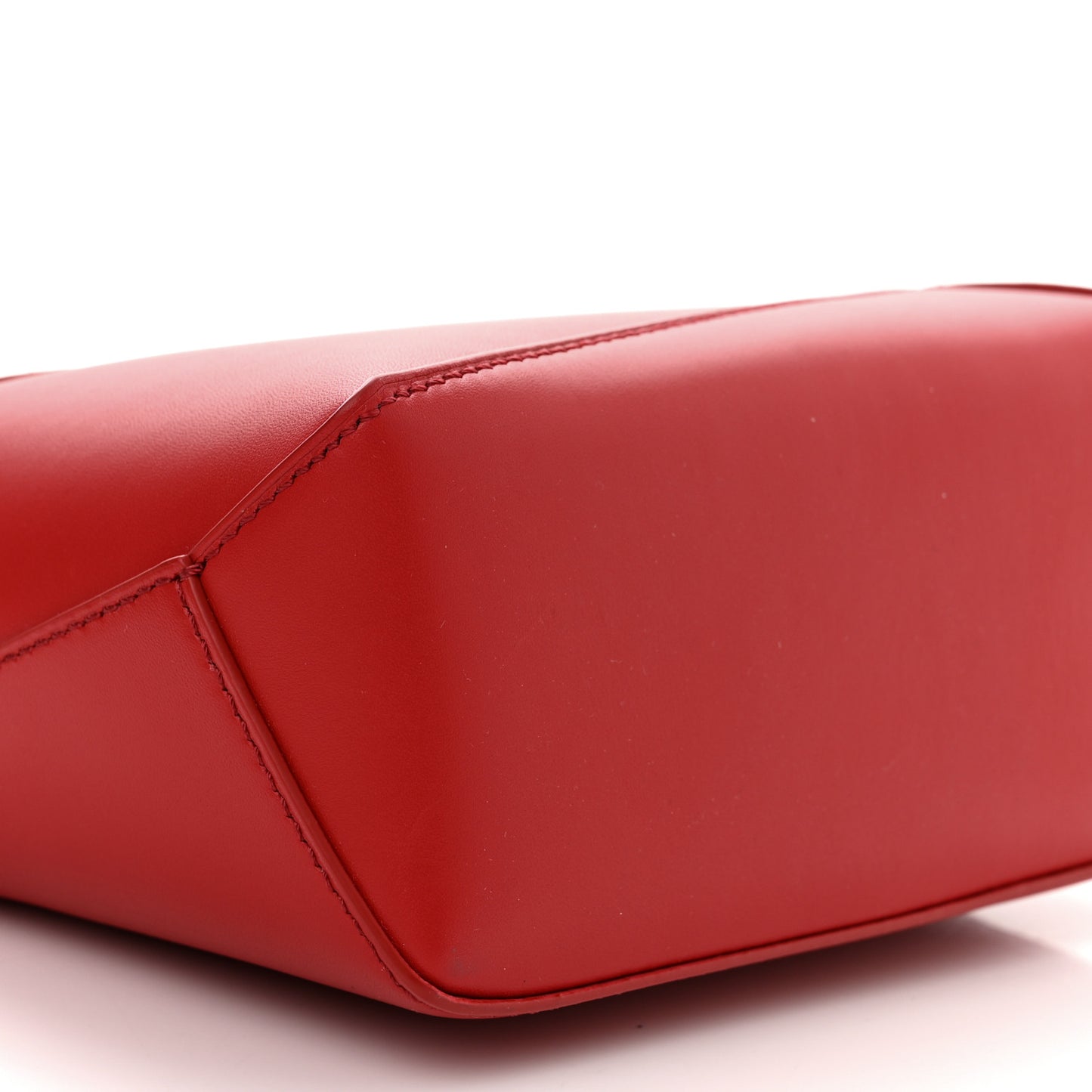Calfskin Mini Puzzle Edge Bag Pomodoro