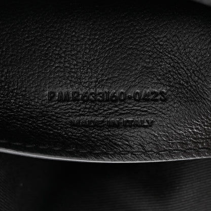 Saint Laurent Crinkled Calfskin Matelasse Monogram Baby Niki Chain Satchel Black 8 of 11