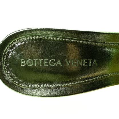 Bottega Veneta Metallic Nappa Reflection Matelasse Padded Mule Sandals 37 Pistachio 8 of 9