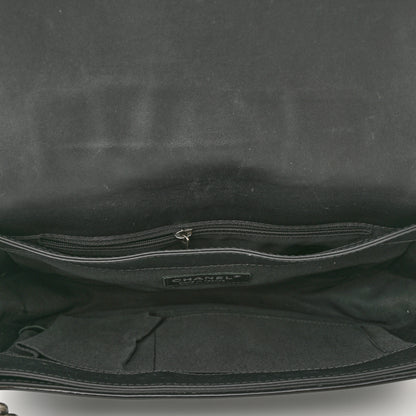 Chanel Patent New Medium Boy Reverso Flap Black 5 of 10