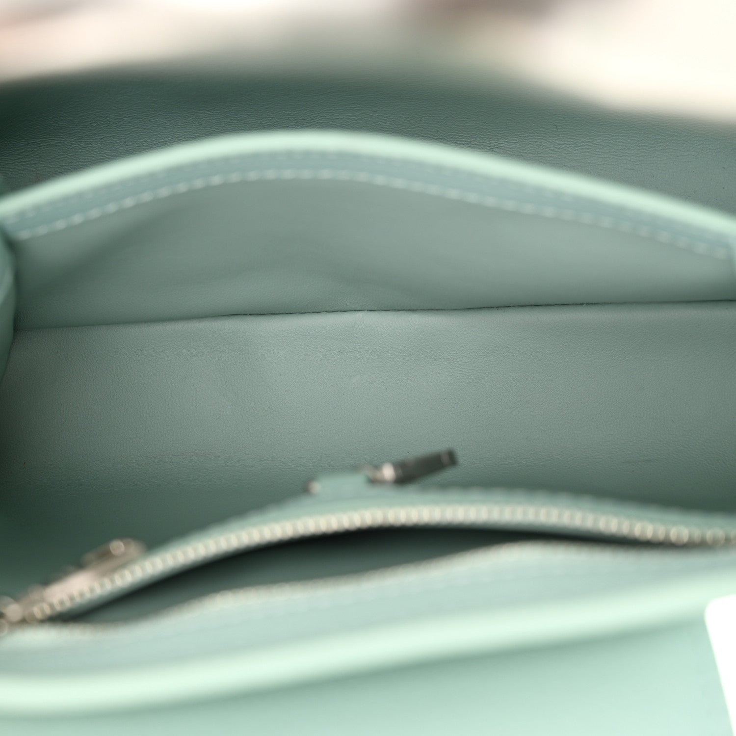 Louis Vuitton Taurillon Matte Brushed Metal Handle Capucines BB Light Blue 6 of 10