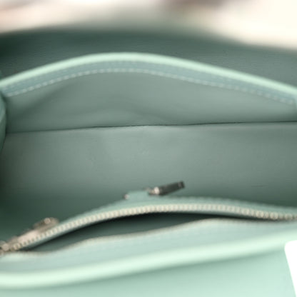 Louis Vuitton Taurillon Matte Brushed Metal Handle Capucines BB Light Blue 6 of 10