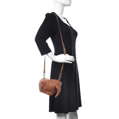 Loewe Calfskin Mini Elephant Crossbody Bag Tan 2 of 6