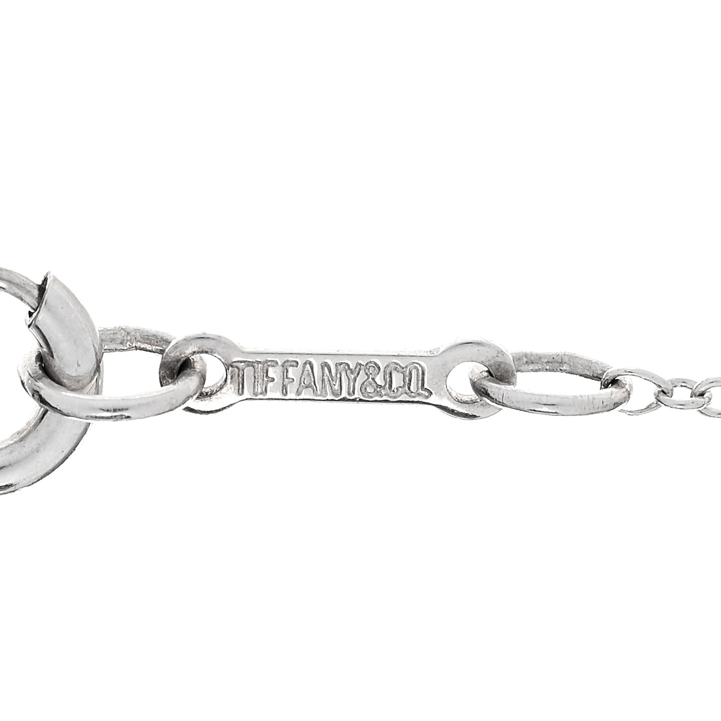 Sterling Silver 11mm Elsa Peretti Bean Pendant Necklace